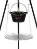 Gril au charbon avec marmite, sur trépied, grille de 49 cm de diamètre | LUND 99933