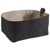 Sac à pain, gris foncé, beige, 24x16x10.5 cm | APS 30348