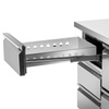 Tiroir avec glissières pour tables réfrigérées - lot de 3 pièces | FORGAST FG07127