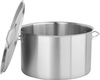 Casserole basse en acier inoxydable - capacité 58 L avec couvercle | YATO YG-00052