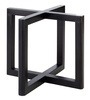 Présentoir buffet WOOD, en bois d’acacia, noir, 20x20x17,5 cm | APS 33281