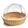 Panier à pain avec couvercle roll-top, rond, 39,5 cm, en polypropylène et polycarbonate | FORGAST FG03239