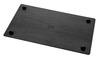 Plateau GN 1/4 SLATE, mélamine, noir, 26,4x16,2x1,2 cm | APS 83958