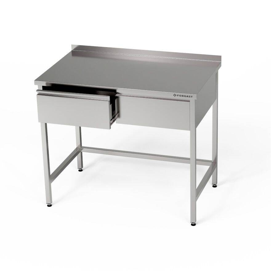 Table de travail inox avec tiroirs 120x60x85 cm | FORGAST