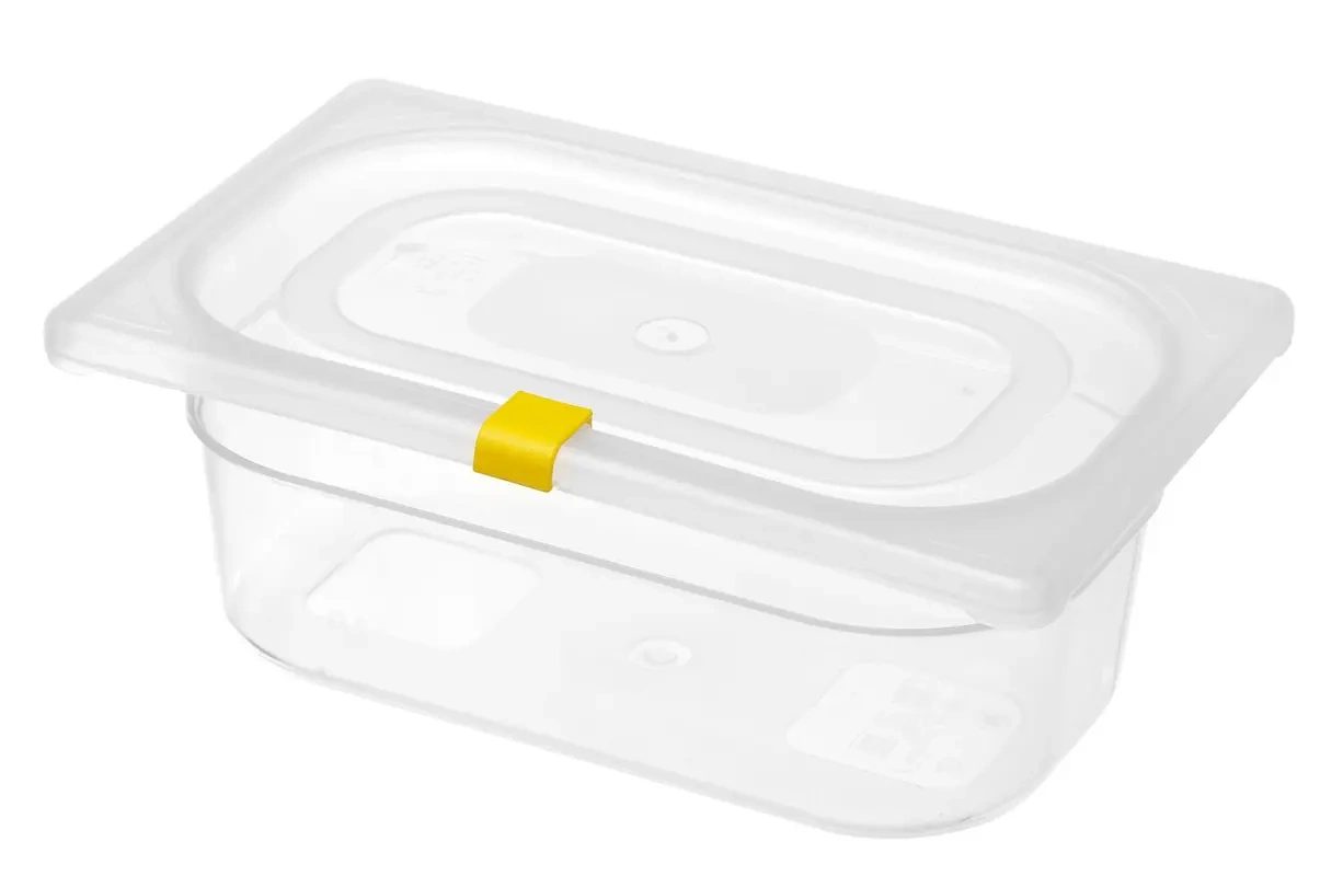 Clips HACCP pour bacs GN en polypropylène, jaunes, 12 pcs | HENDI 880685