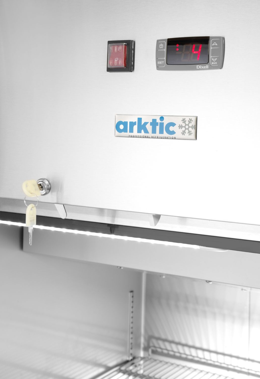 Armoire réfrigérée 1 porte GN 2/1, 465 l, en acier inoxydable, refroidissement statique | ARKTIC 236673