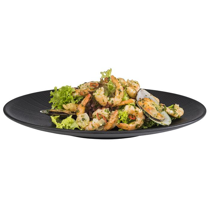 Assiette NERO en mélamine, noire, 33 cm | APS 85065