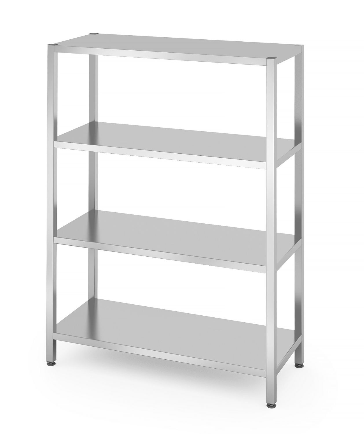 Étagère de stockage en acier inoxydable à visser 4 étagères 120x50 cm | HENDI 812549