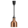 Lampe chauffante pour plats en cuivre, cylindrique 0,25 kW, réglage de la hauteur 60-180 cm | FORGAST FG03340