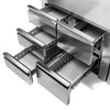 Tiroir avec glissières pour tables réfrigérées - lot de 2 pièces | FORGAST FG07125