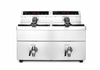Friteuse à induction à 2 cuves Kitchen Line, 2x8 l, 2x3,5 kW, 230 V | HENDI 215029