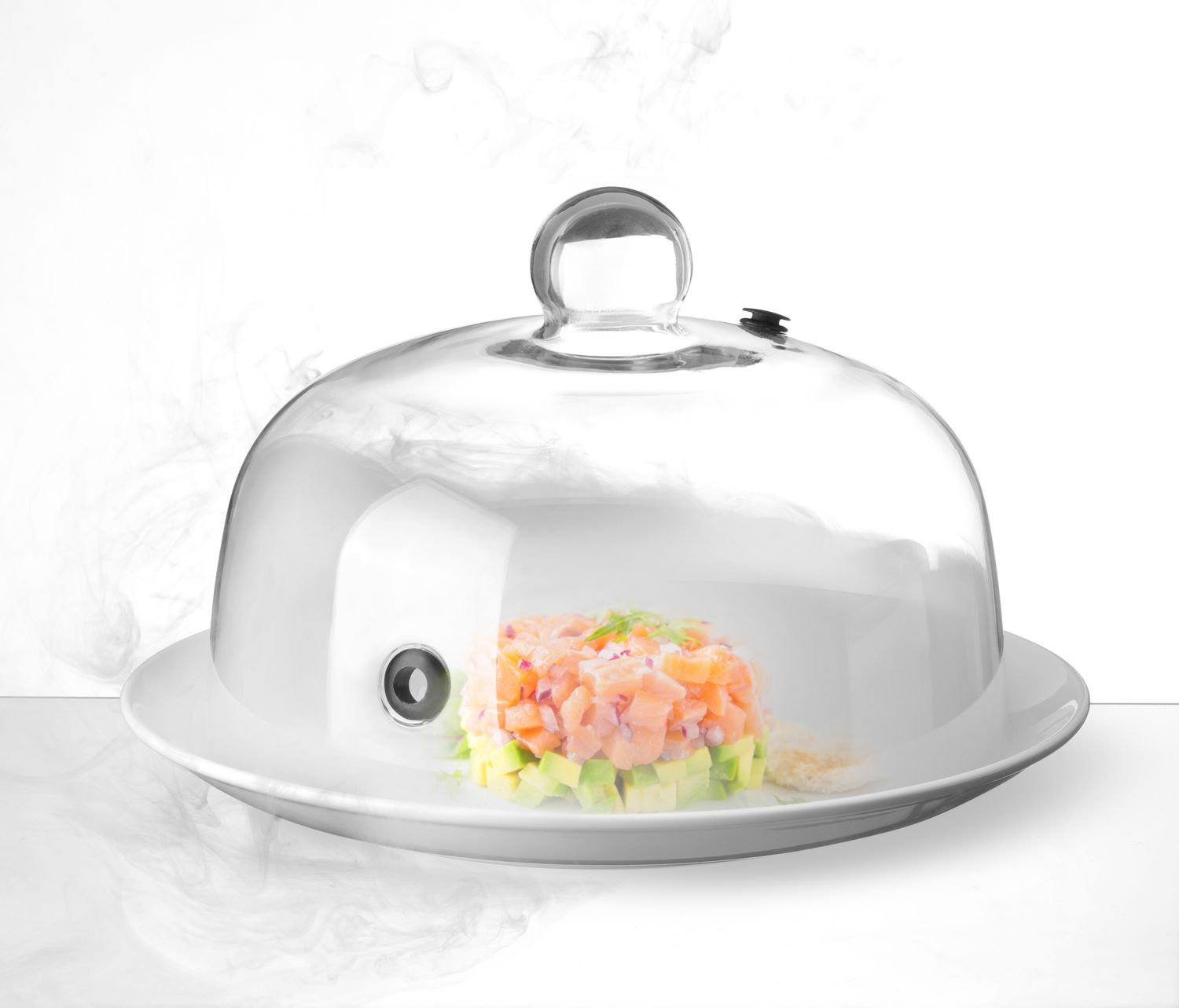Cloche en verre avec orifice de ventilation pour pistolets fumoirs | HENDI 199664