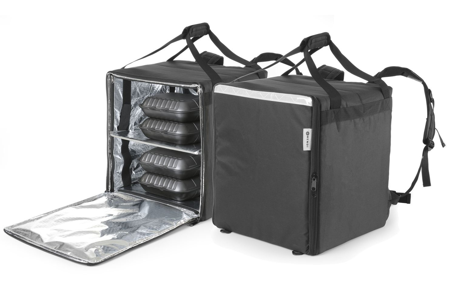 Sac à dos isotherme 75 l, renforcé, 10 boîtes, 41x41x49 cm | HENDI 709801
