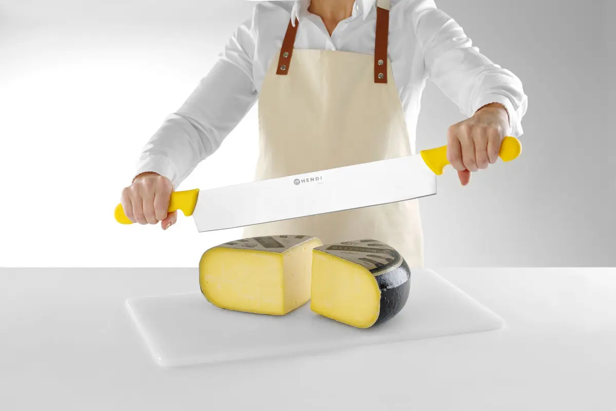 Couteau à fromage à deux poignées, long. 65 cm | HENDI 856413