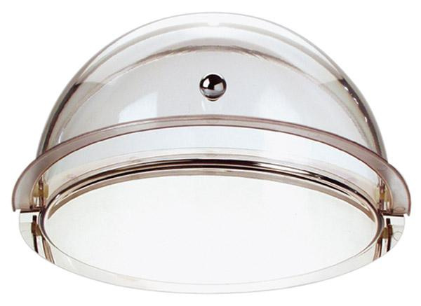 Plateau rond en acier inoxydable avec couvercle roll-top, 38x24 cm | APS 9080
