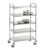 chariot de service en acier inoxydable à 5 étagères TS 500 | BARTSCHER 300065