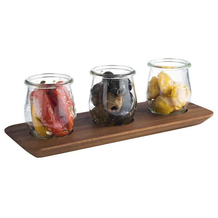 Planche de service en bois d’acacia, brune, 31x11x2 cm | APS 878