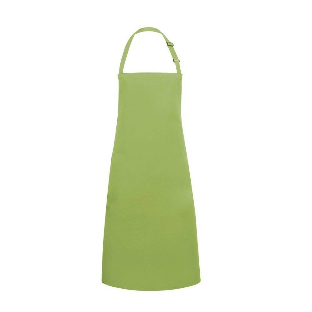Tablier de cuisine Basic 75 x 90 cm avec boucle, vert citron | KARLOWSKY BLS 4-81-Stck