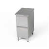 Table de travail en acier inoxydable avec bloc de 2 tiroirs 40x60x85 cm | FORGAST