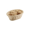 Panier en polypropylène ECONOMIC, ovale, beige clair, 23x16,5x9 cm | APS 40137