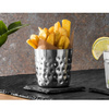 Gobelet à frites en acier martelé, 8,5 cm, acier inoxydable, argenté | FORGAST FG11510