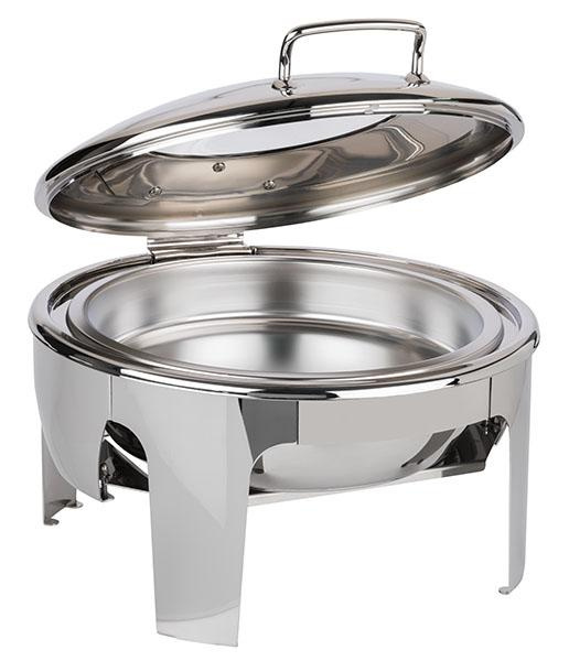 Réchaud de table EASY INDUCTION, rond, avec couvercle à fenêtre en verre, 6 l | APS 12324