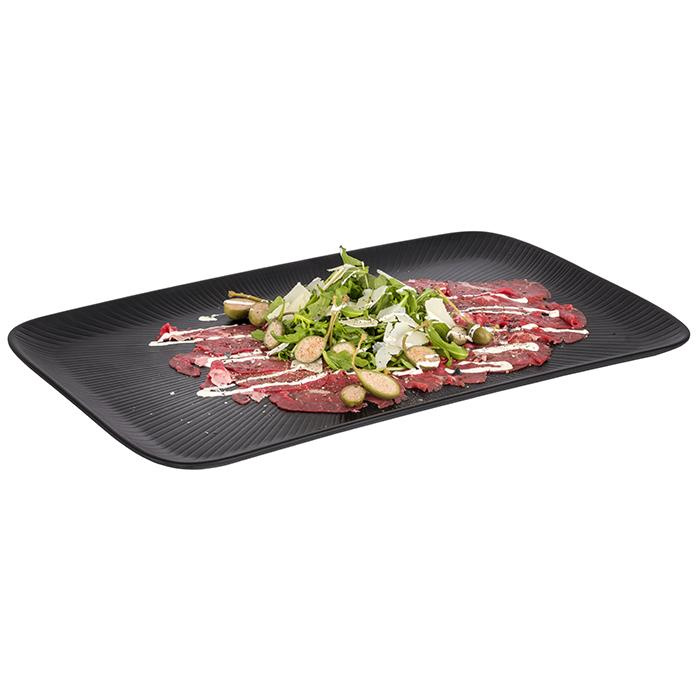 Plateau NERO GN 1/1 en mélamine, noir, 53x32,5x2,5 cm | APS 85067