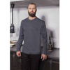 Chemise de cuisine Performance manches longues anthracite | KARLOWSKY TM 6-5