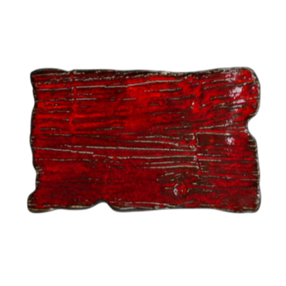 Assiette plate rectangulaire Moku rubis 30 x 18 cm | KERA CERAMIKA 16.2/C.RUB