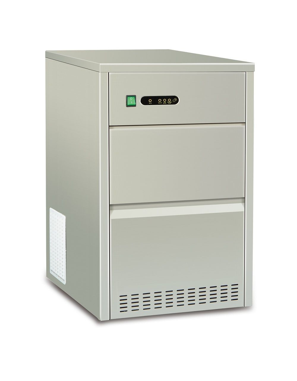 Machine à glaçons 50 kg/24h, glaçons 11x40x26 mm, capacité du réservoir 7 kg | HENDI 271780
