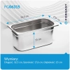 Bac GN 1/3 15 cm éco en acier inoxydable | FORGAST FG06315V1