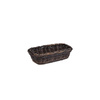 Panier en polypropylène GN LINE, rectangulaire, noir-marron, GN 1/4, 27x16,5x7,5 cm | APS 40225