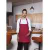 Tablier court Basic 75 x 60 cm avec poche et boucle framboise | KARLOWSKY BLS 6-89-Stck