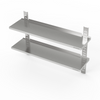 Étagère murale réglable double 210x30x100 cm | FORGAST