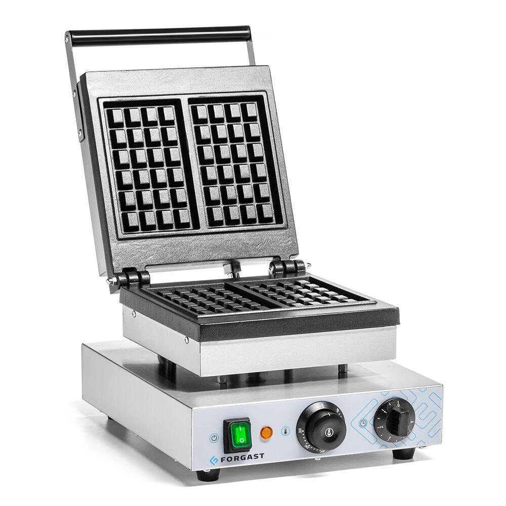 Gaufrier électrique, 2 gaufres, 1,6 kW, 230 V | FORGAST FG09700