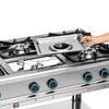 Cuisinière professionnelle à gaz 6 feux, 34,4 kW | FORGAST FG09456