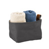 Sac à pain, gris foncé, beige, 19x11x10.5 cm | APS 30347