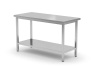 Table centrale avec étagère, 100x70 cm | HENDI 810705