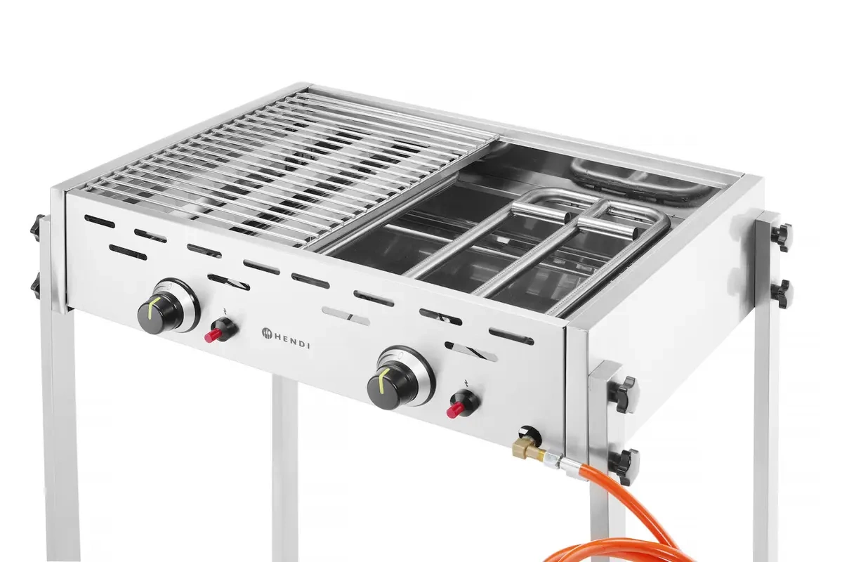 Gril gazowy Roast-Master Pro, 11,6 kW, deux zones | HENDI 148808
